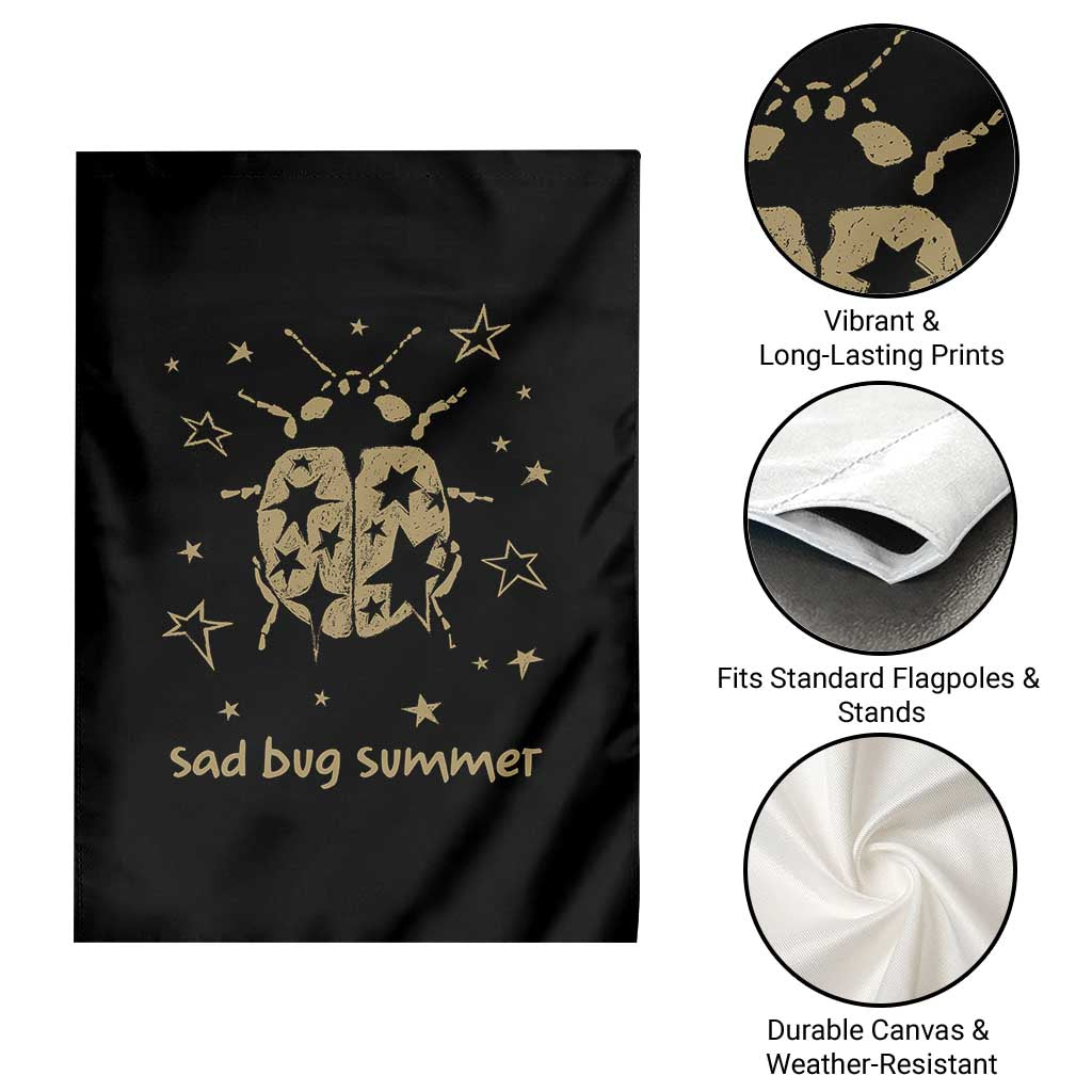 Sad Bug Summer Y2k Ladybug Grunge 2000s Vintage Garden Flag Folk Music Bugs Lover