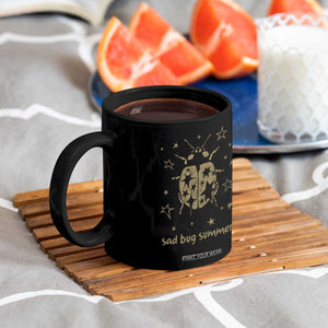 Sad Bug Summer Y2k Ladybug Grunge 2000s Vintage Coffee Mug Folk Music Bugs Lover