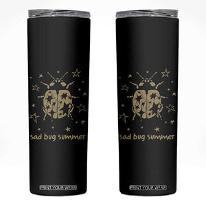 Sad Bug Summer Y2k Ladybug Grunge 2000s Vintage Skinny Tumbler Folk Music Bugs Lover