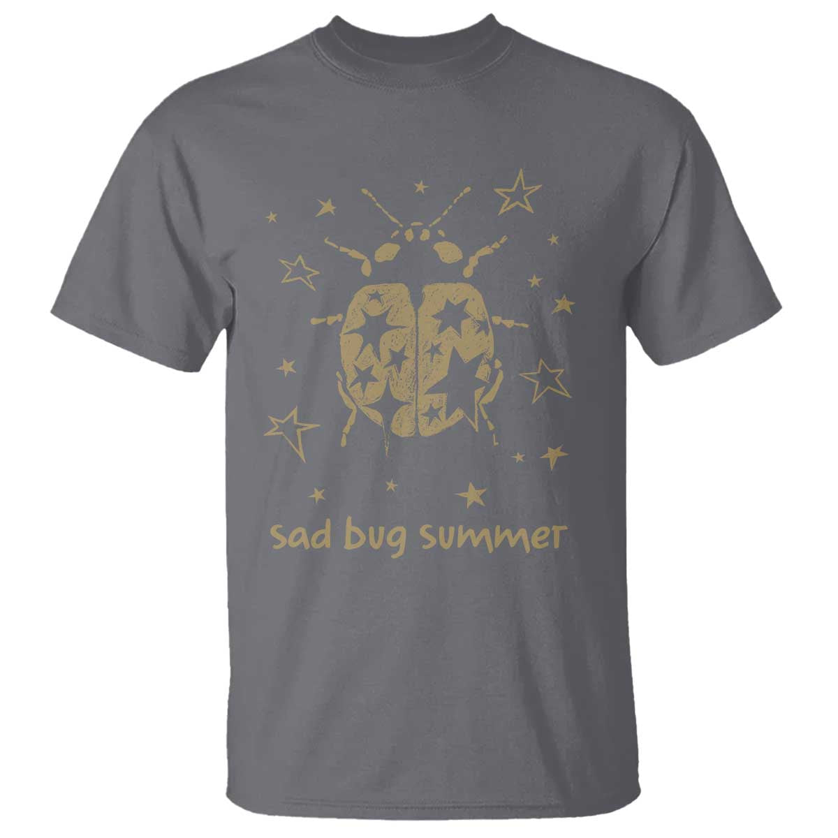 Sad Bug Summer Y2k Ladybug Grunge 2000s Vintage T Shirt Folk Music Bugs Lover
