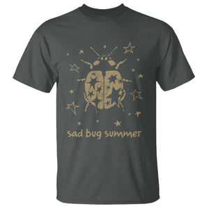 Sad Bug Summer Y2k Ladybug Grunge 2000s Vintage T Shirt Folk Music Bugs Lover