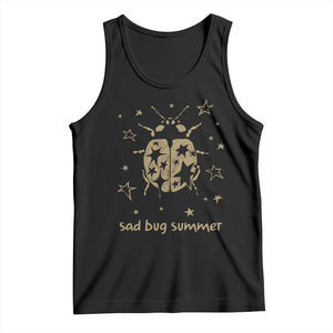 Sad Bug Summer Y2k Ladybug Grunge 2000s Vintage Tank Top Folk Music Bugs Lover