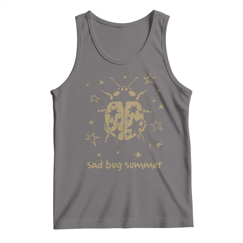 Sad Bug Summer Y2k Ladybug Grunge 2000s Vintage Tank Top Folk Music Bugs Lover
