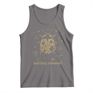Sad Bug Summer Y2k Ladybug Grunge 2000s Vintage Tank Top Folk Music Bugs Lover