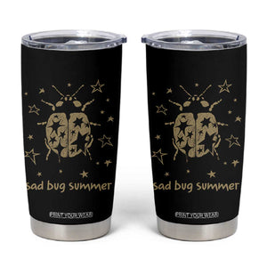 Sad Bug Summer Y2k Ladybug Grunge 2000s Vintage Tumbler Cup Folk Music Bugs Lover