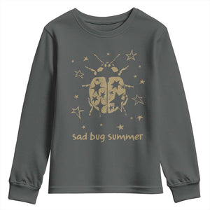 Sad Bug Summer Y2k Ladybug Grunge 2000s Vintage Youth Sweatshirt Folk Music Bugs Lover