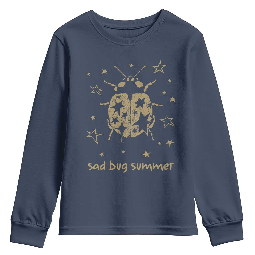Sad Bug Summer Y2k Ladybug Grunge 2000s Vintage Youth Sweatshirt Folk Music Bugs Lover