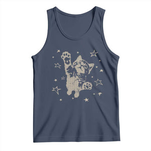 90s Y2k Cat Jumping Stars 2000s Grunge Vintage Graphic Tank Top