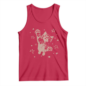 90s Y2k Cat Jumping Stars 2000s Grunge Vintage Graphic Tank Top