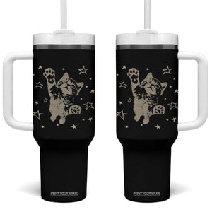 90s Y2k Cat Jumping Stars 2000s Grunge Vintage Graphic Tumbler With Handle
