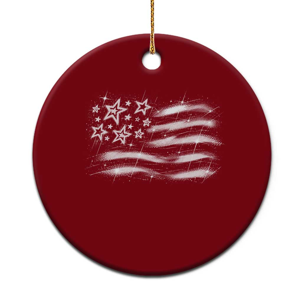 Y2k American Flag 90s 2000s Grunge Vintage Graphic Ceramic Ornament TS11 1pc Red Print Your Wear