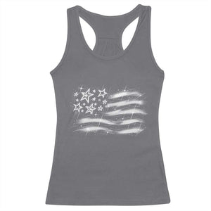 Y2k American Flag 90s 2000s Grunge Vintage Graphic Racerback Tank Top