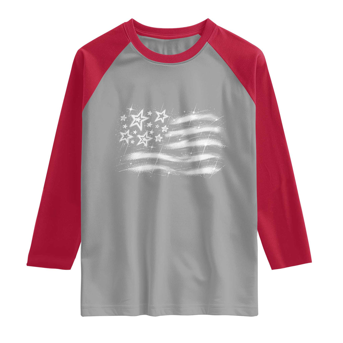 Y2k American Flag 90s 2000s Grunge Vintage Graphic Raglan Shirt