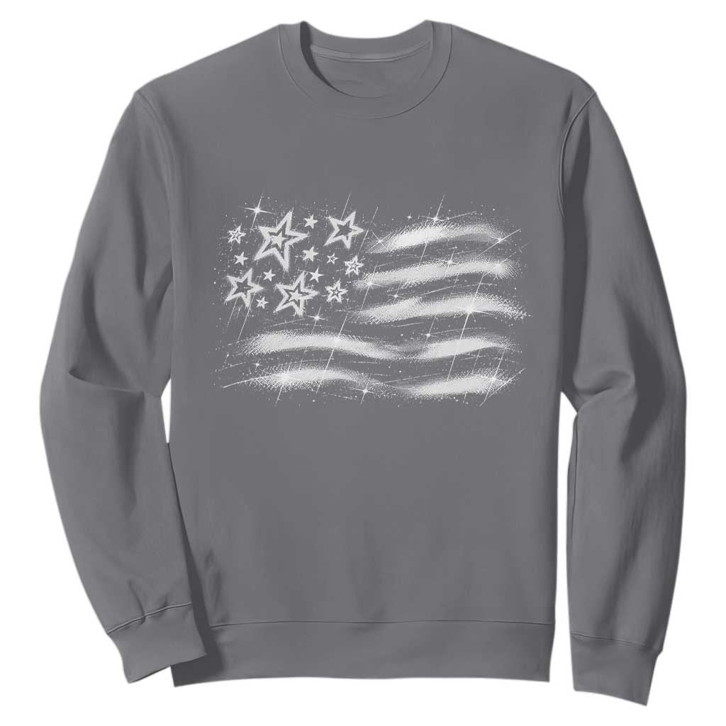 Y2k American Flag 90s 2000s Grunge Vintage Graphic Sweatshirt