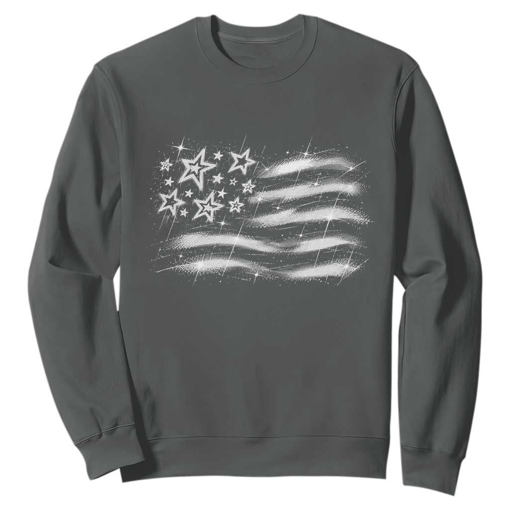 Y2k American Flag 90s 2000s Grunge Vintage Graphic Sweatshirt
