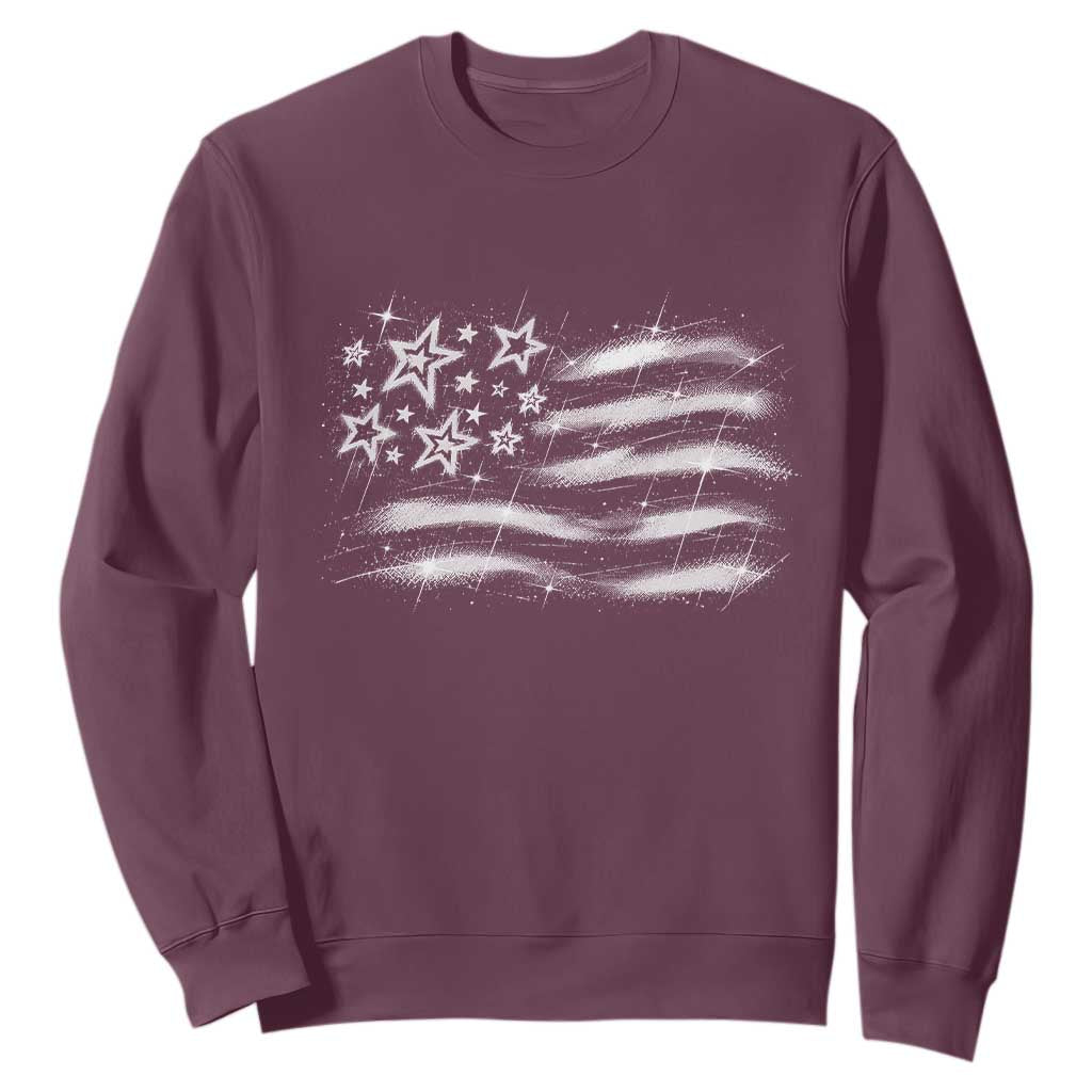 Y2k American Flag 90s 2000s Grunge Vintage Graphic Sweatshirt