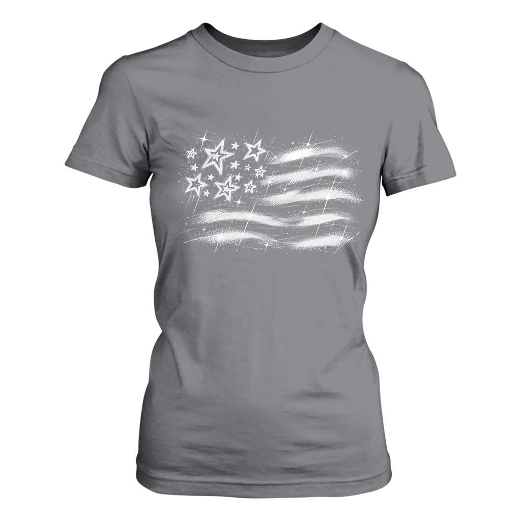 Y2k American Flag 90s 2000s Grunge Vintage Graphic T Shirt For Women