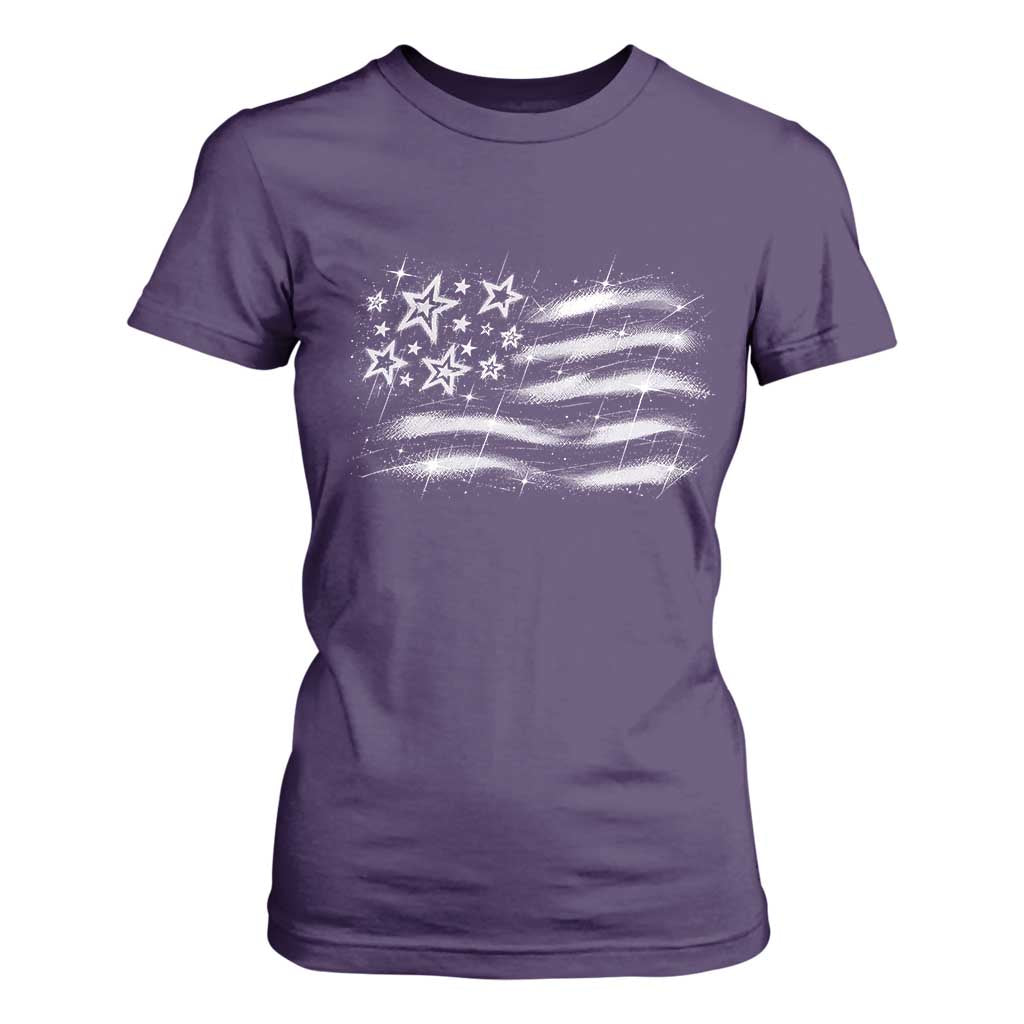 Y2k American Flag 90s 2000s Grunge Vintage Graphic T Shirt For Women