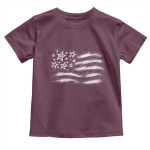 Y2k American Flag 90s 2000s Grunge Vintage Graphic Toddler T Shirt