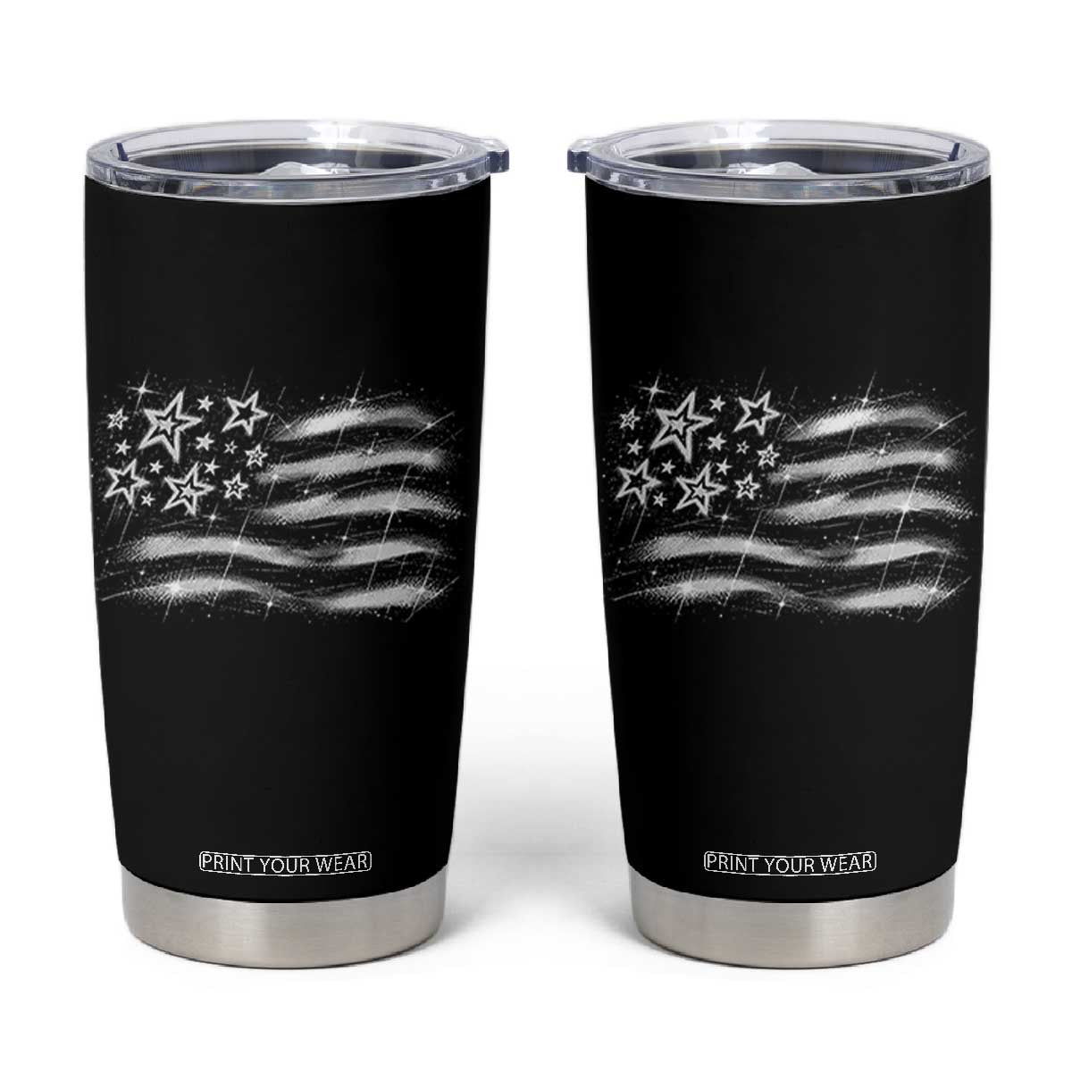 Y2k American Flag 90s 2000s Grunge Vintage Graphic Tumbler Cup TS11 Black Print Your Wear