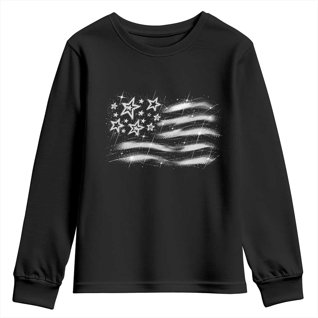 Y2k American Flag 90s 2000s Grunge Vintage Graphic Youth Sweatshirt TS11 Black Print Your Wear