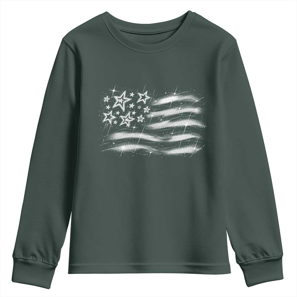 Y2k American Flag 90s 2000s Grunge Vintage Graphic Youth Sweatshirt