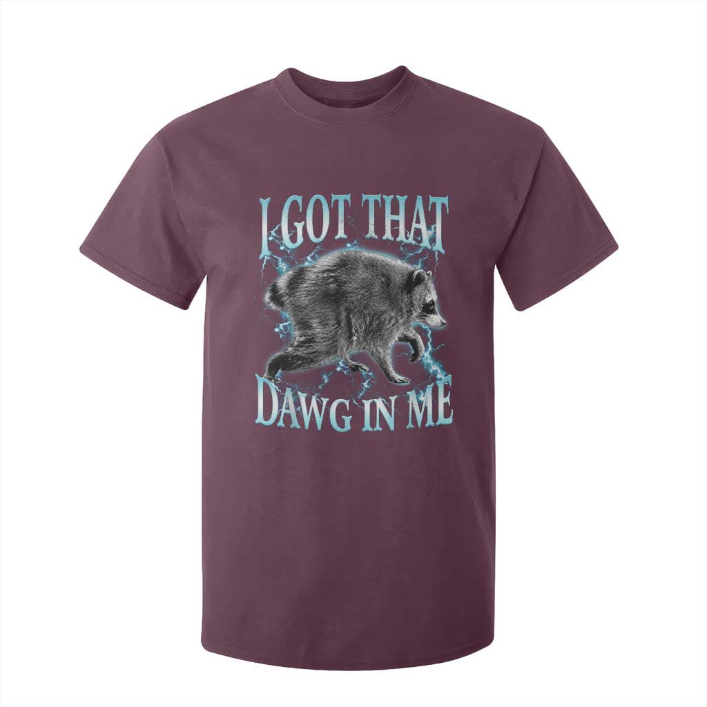 Funny Jimothy The Raccoon T Shirt For Kid I Got That Dawg In Me Bootleg Art