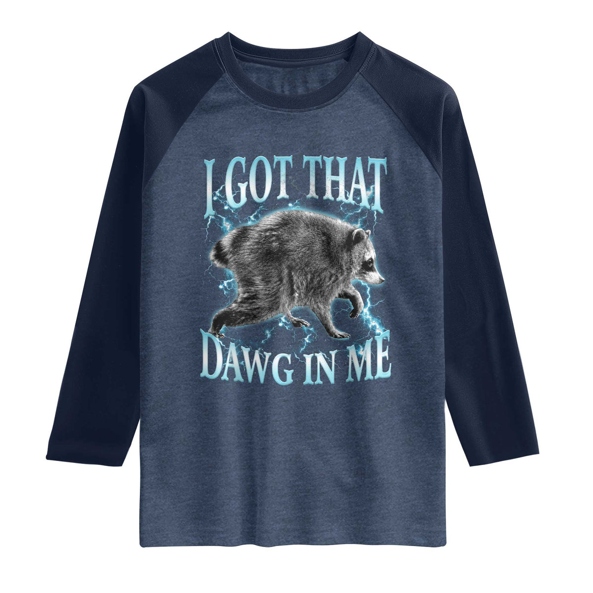 Funny Jimothy The Raccoon Raglan Shirt I Got That Dawg In Me Bootleg Art