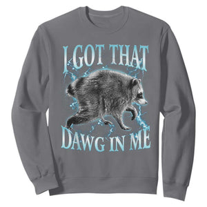 Funny Jimothy The Raccoon Sweatshirt I Got That Dawg In Me Bootleg Art