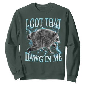 Funny Jimothy The Raccoon Sweatshirt I Got That Dawg In Me Bootleg Art