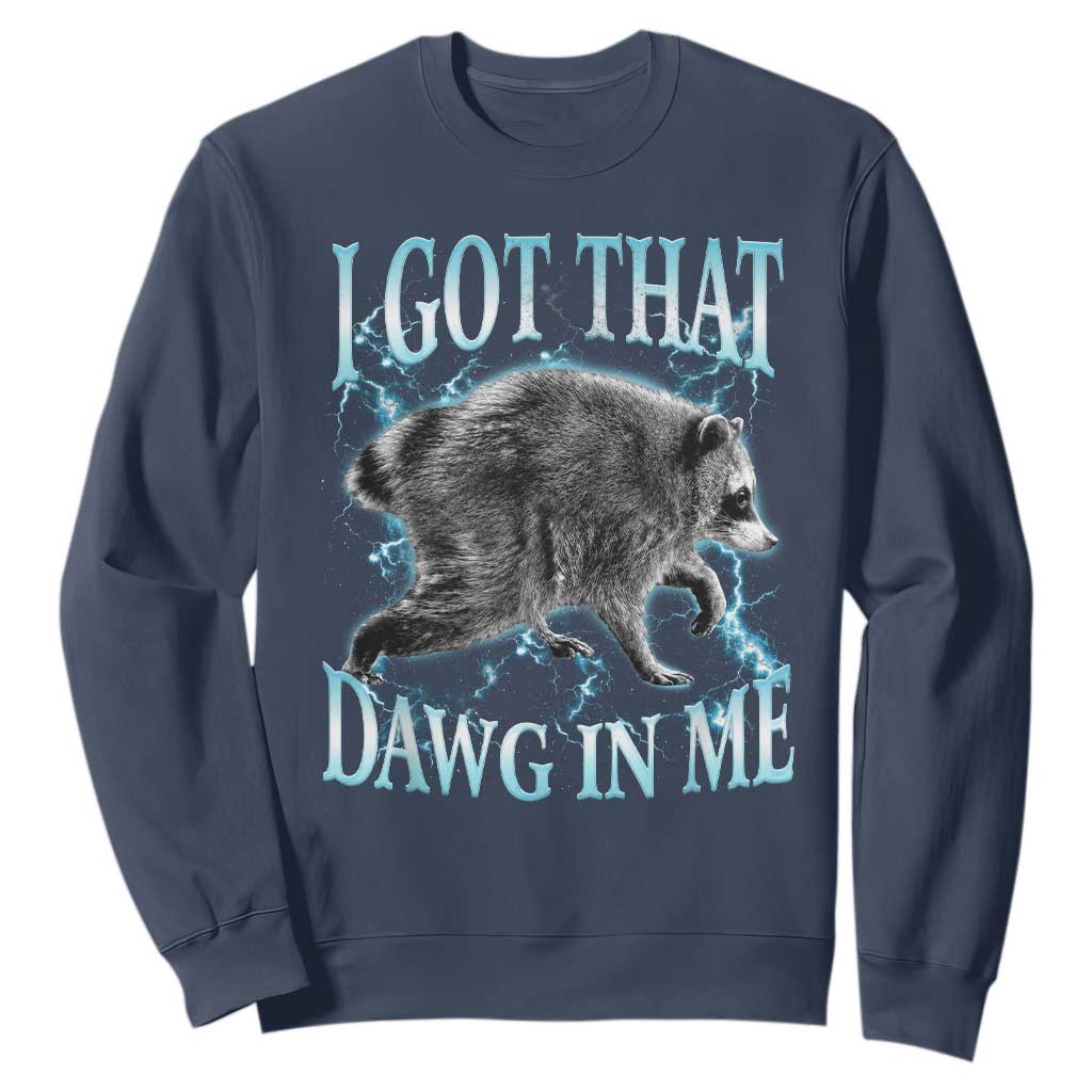 Funny Jimothy The Raccoon Sweatshirt I Got That Dawg In Me Bootleg Art