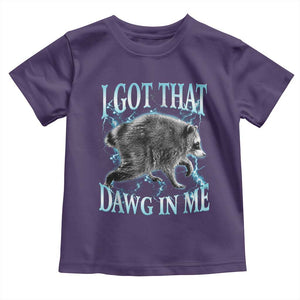 Funny Jimothy The Raccoon Toddler T Shirt I Got That Dawg In Me Bootleg Art