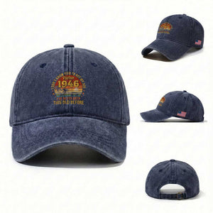 80th Birthday Vintage 1946 Washed Cotton Baseball Cap I Dont Know How To Act My Age Ive Never Been This Old Before