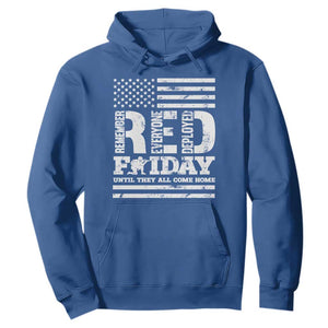 RED Friday Hoodie Remember Everyone Deployed Until They All Come Home Military USA Flag TS11 Royal Blue Print Your Wear