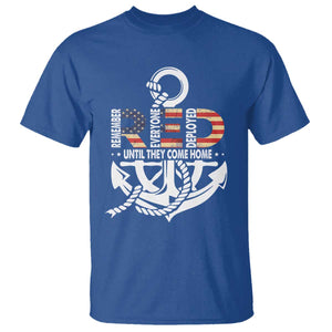 RED Friday T Shirt Until They Come Home Anchors American Flag Star TS11 Royal Blue Print Your Wear