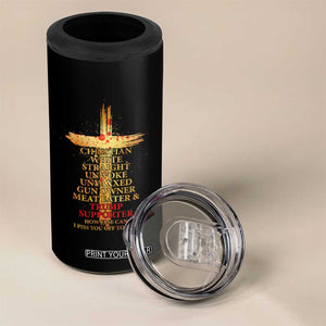 Trump Supporter 4 in 1 Can Cooler Tumbler Christian White Straight Unwoke Unvaxxed How Else Can I Piss You Off Today TS11 Print Your Wear