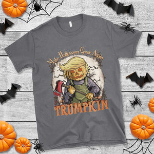 Funny Trump T Shirt Make Halloween Great Again Trumpkin TS11 Charcoal Print Your Wear