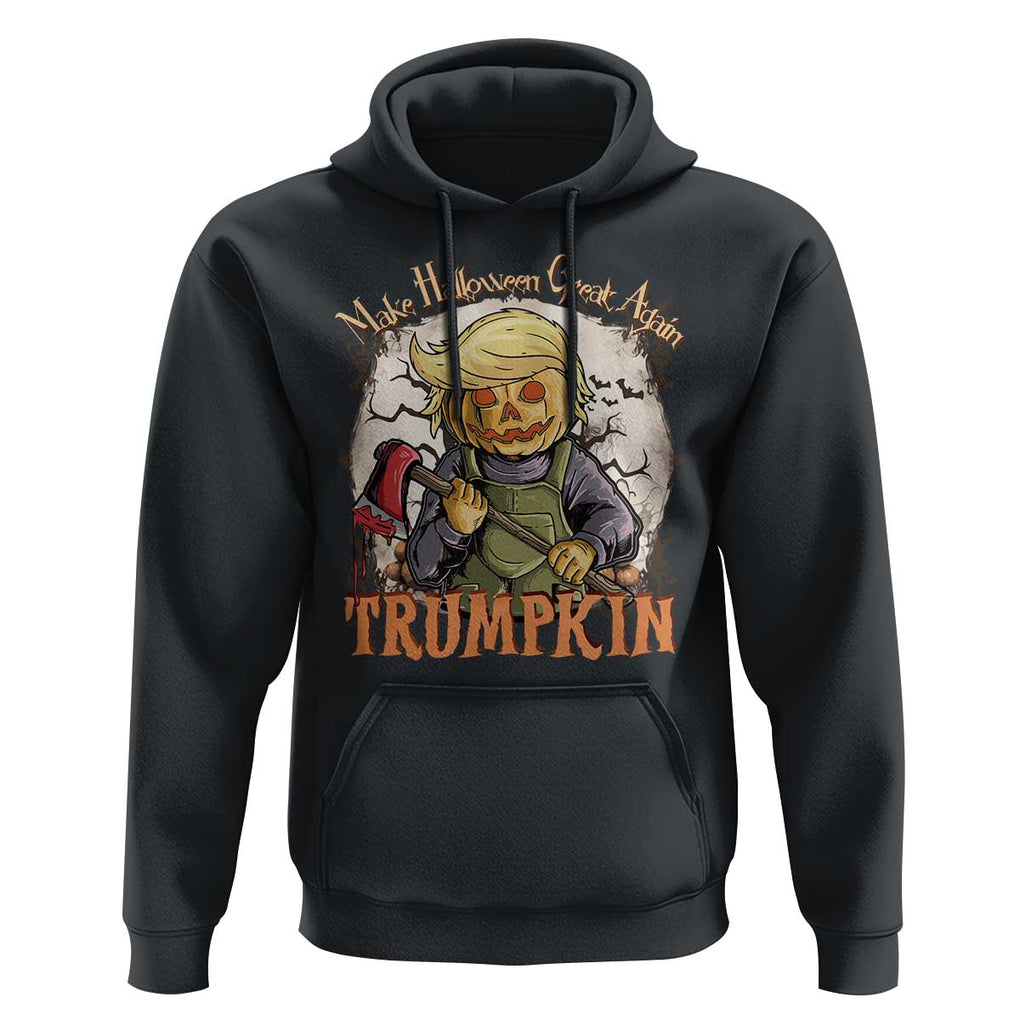 Funny Trump Hoodie Make Halloween Great Again Trumpkin TS11 Black Print Your Wear