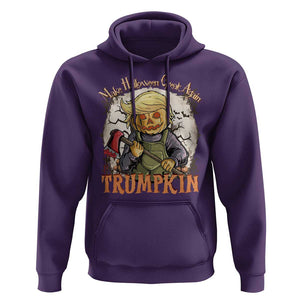 Funny Trump Hoodie Make Halloween Great Again Trumpkin TS11 Purple Print Your Wear