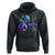 Suicide Prevention Awareness Hoodie I Survived Because My Faith Is Stronger Than My Fear Ribbon Flower USA Flag TS11 Black Print Your Wear