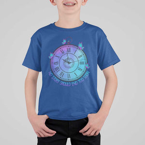 Suicide Prevention Awareness T Shirt For Kid No Story Should End Too Soon Butterfly Clock TS11 Royal Blue Print Your Wear