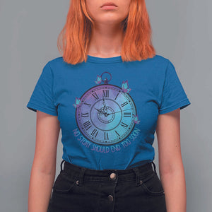 Suicide Prevention Awareness T Shirt For Women No Story Should End Too Soon Butterfly Clock TS11 Royal Blue Print Your Wear