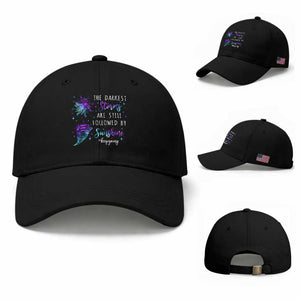 Suicide Prevention Awareness Baseball Cap The Darkest Storms Are Still Followed By Sunshine Keepgoing Semicolon