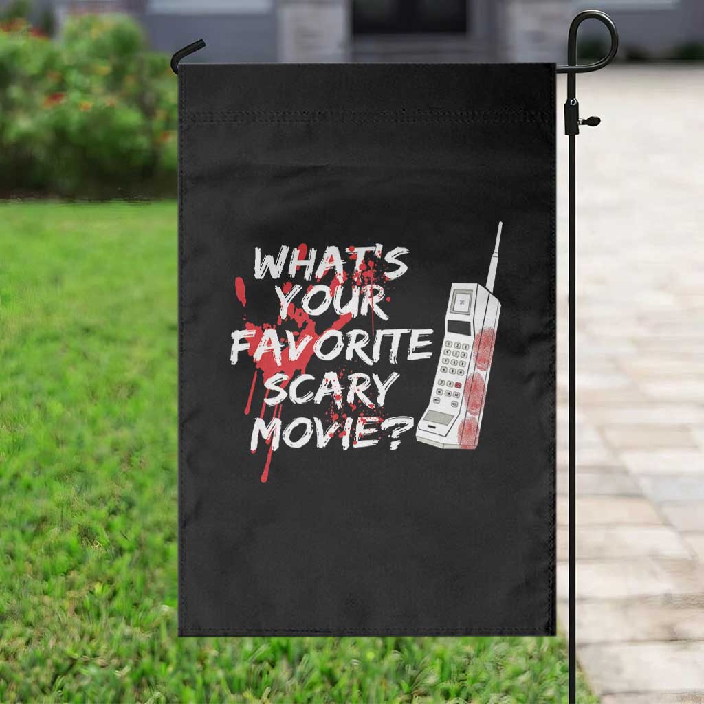 Funny Whats Your Favorite Scary Movie Garden Flag Halloween Horror Film Lover TS11 Print Your Wear