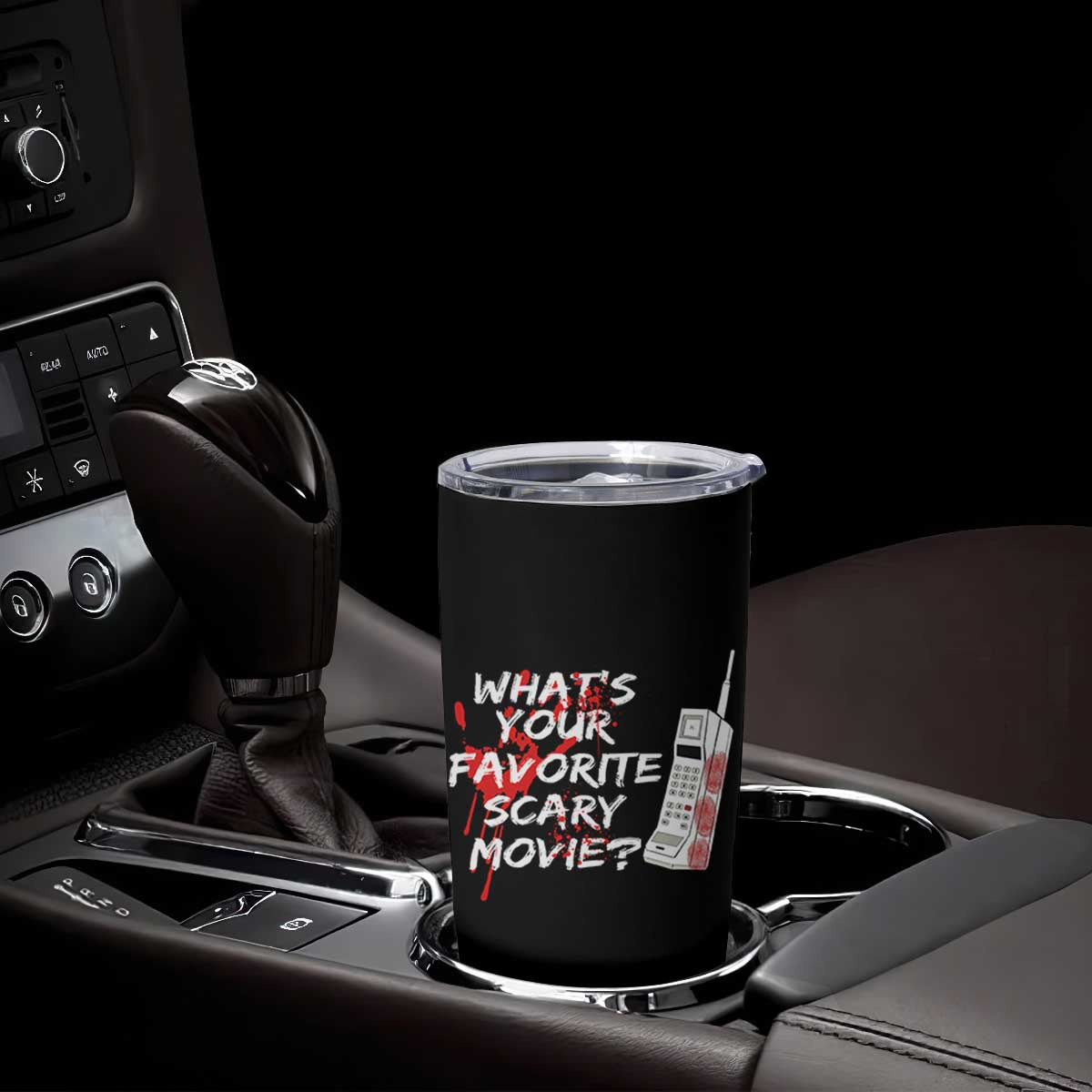 Funny Whats Your Favorite Scary Movie Tumbler Cup Halloween Horror Film Lover TS11 Print Your Wear