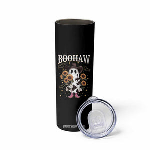 Funny Boohaw Halloween Western Cowboy Ghost Skinny Tumbler TS11 Print Your Wear