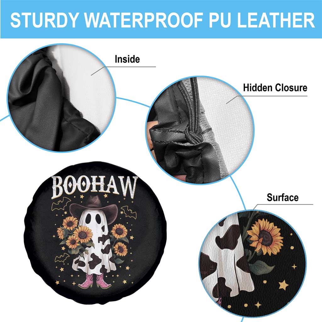 Funny Boohaw Halloween Western Cowboy Ghost Spare Tire Cover TS11 Print Your Wear