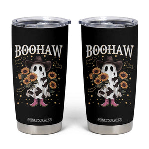 Funny Boohaw Halloween Western Cowboy Ghost Tumbler Cup TS11 Black Print Your Wear