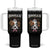 Funny Boohaw Halloween Western Cowboy Ghost Tumbler With Handle TS11 One Size: 40 oz Black Print Your Wear
