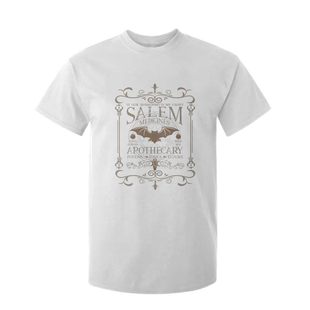 Halloween Salem Witch T Shirt For Kid Salem Medicines Apothecary Potions Tonics Elixirs TS11 White Print Your Wear